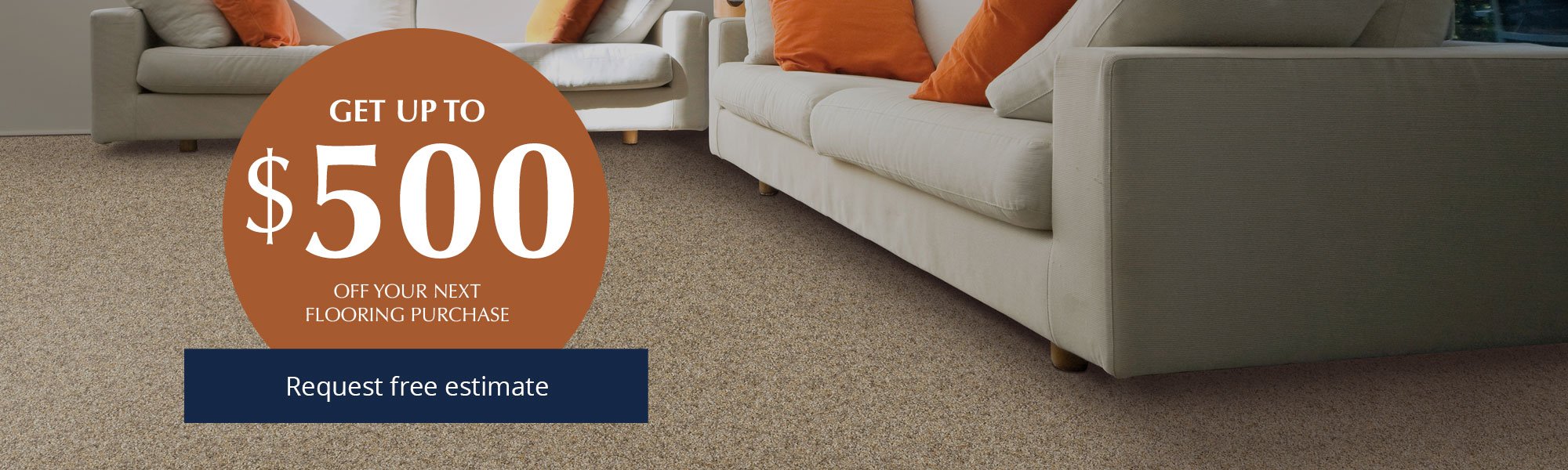 Get up to $500 off your next flooring purchase - request a free estimate today!
